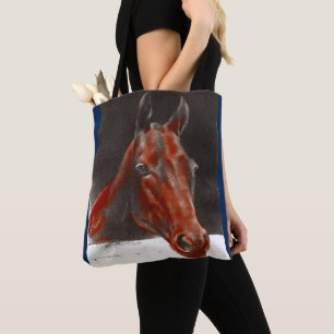 Tote Bag cheval sympathique