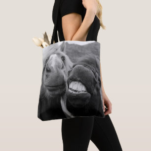Tote Bag Chevaux de sourire des images   de Getty