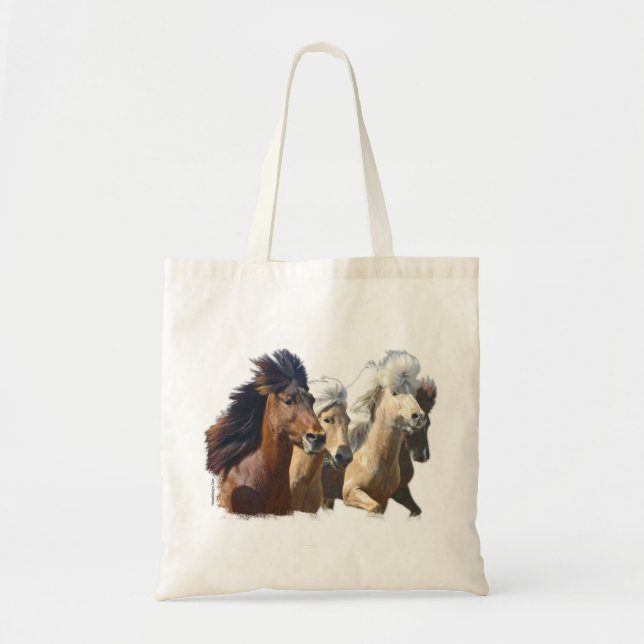 Tote Bag Chevaux islandais (Devant)