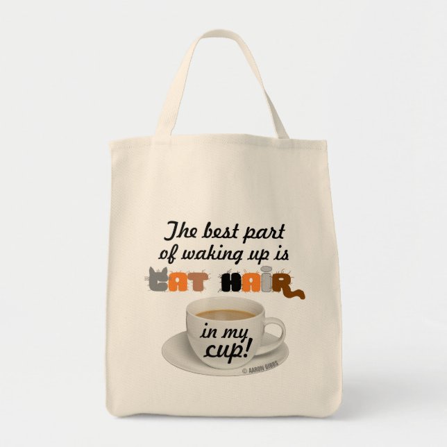 Tote Bag Cheveux De Chat Dans Ma Coupe ! Épicerie Amoureux  (Devant)