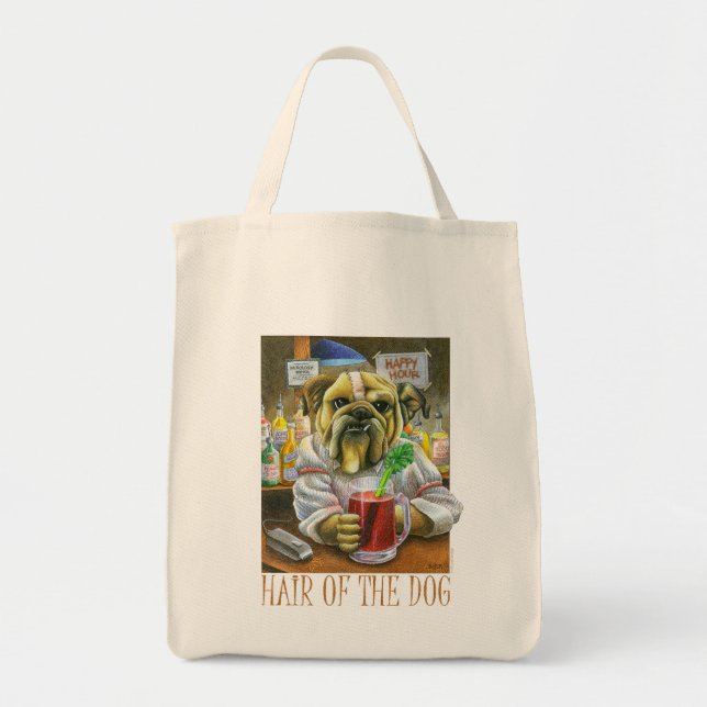 Tote Bag Cheveux du chien (aide de gueule de bois) (Devant)