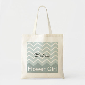 Tote Bag Chevron a personnalisé la noce Fourre-tout (bleu)