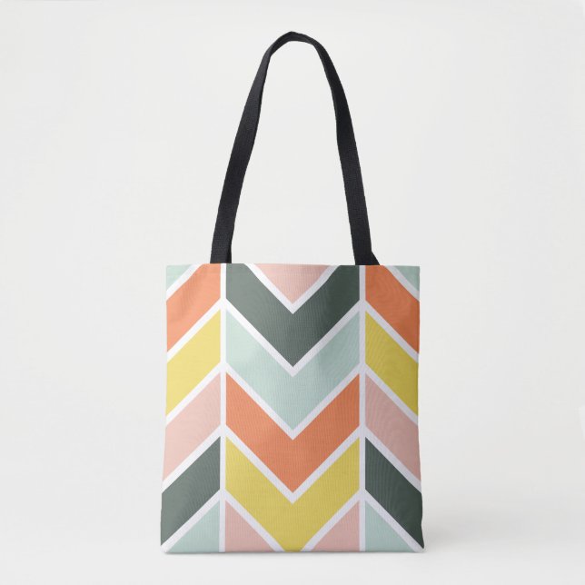 Tote Bag Chevron gai (Devant)