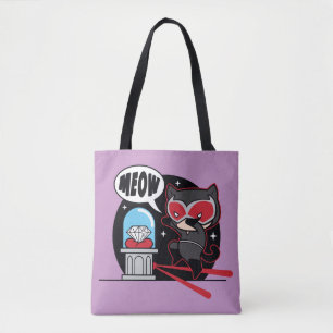 Tote Bag Chibi Catwoman à voler un diamant