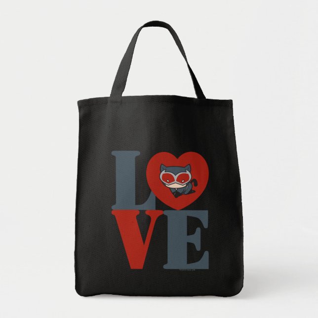 Tote Bag Chibi Catwoman LOVE (Devant)