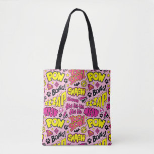 Tote Bag Chibi Comic Phases et Logos Motif