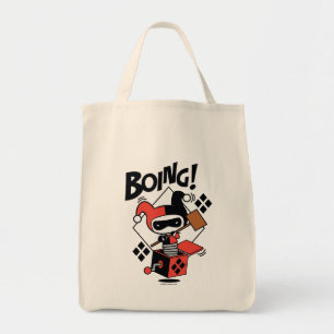 Tote Bag Chibi Harley-Quinn-In-A-Box Avec Marteau