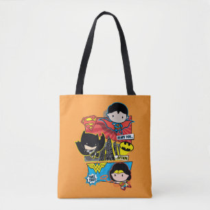 Tote Bag Chibi Heroes Ready For Action!
