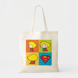 Tote Bag Chibi Supergirl retournement de caractère