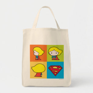 Tote Bag Chibi Supergirl retournement de caractère