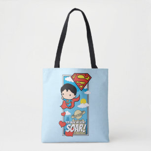 Tote Bag Chibi Superman - Tu fais Tourner mon coeur Valenti