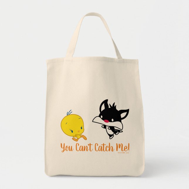 Tote Bag Chibi SYLVESTER™ Chasing TWEETY™ (Devant)