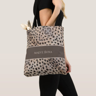 Tote Bag Chic Cheetah Personnalisé