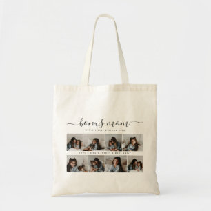 Tote Bag Chic Photo Collage Bonus Maman Fête des mères élég