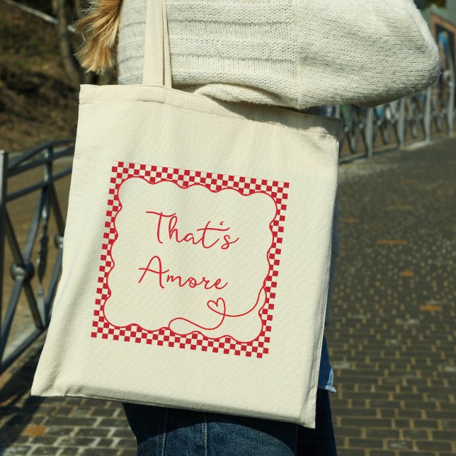 Tote Bag Chic 'That's Amore' Italien-Theme Personnalisable (Créateur téléchargé)
