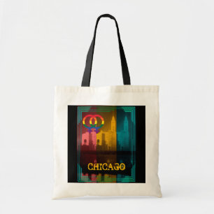 Tote Bag Chicago Gay Lesbian Intérêt Rainbow Wrigley Bldg