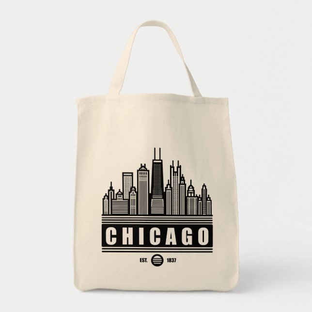 Tote Bag Chicago Illinois États-Unis (Devant)