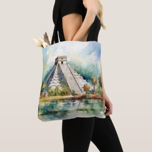 Tote Bag Chichen Itza, Étiqueté