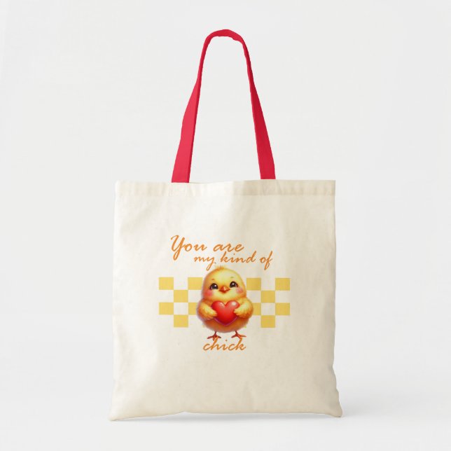Tote Bag Chick de Saint Valentin (Devant)