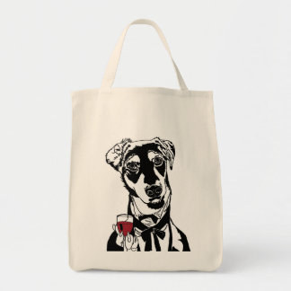Tote Bag Chien à vin