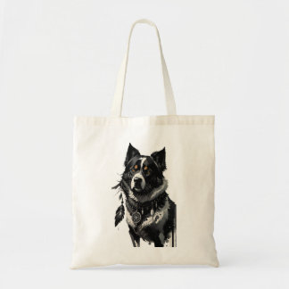 Tote Bag chien, attrapeur de rêves, amulet, talisman,