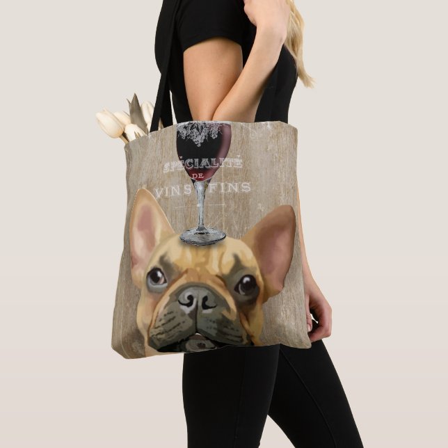 Tote Bag Chien Au Vin, Chien de taule français (De près)
