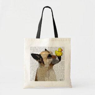 Tote Bag Chien berger allemand et canard