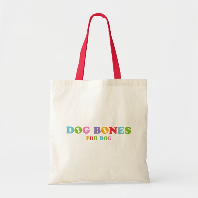 Tote Bag Chien Bones pour Chien (Devant)