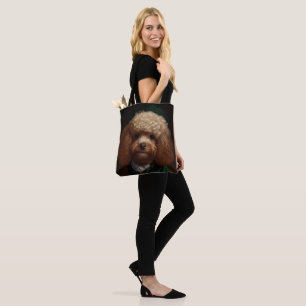 Tote Bag Chien Caniche en tenue de la Saint-Patrick