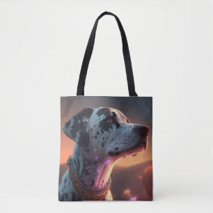 Tote Bag Chien Dalmatien Portrait animal Peinture Animaux A
