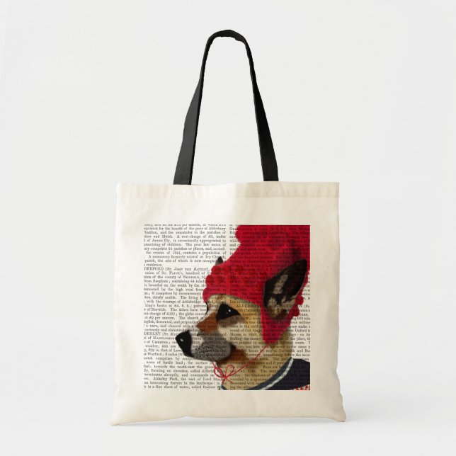 Tote Bag Chien dans Ski Sweat 2 (Devant)