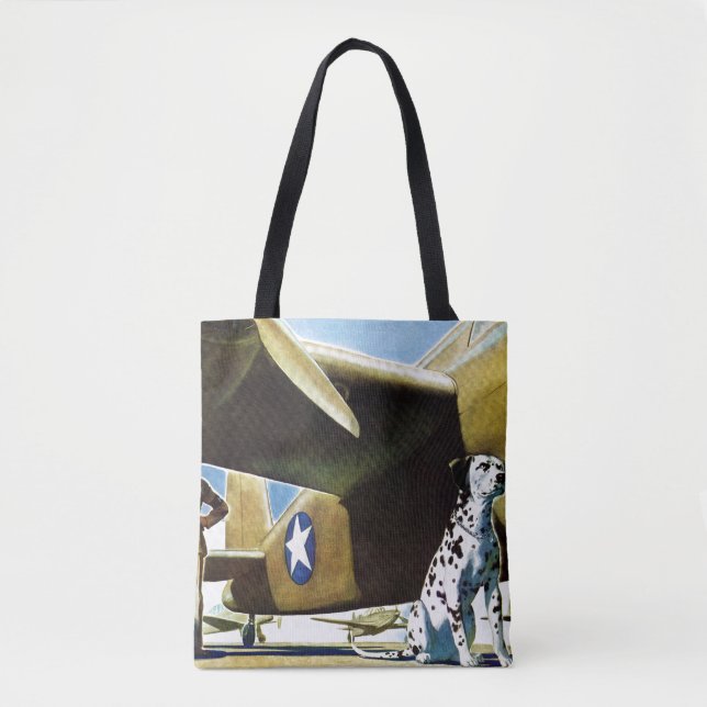 Tote Bag Chien d'armée (Devant)