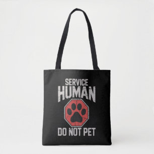 Tote Bag Chien d'assistance Humain Ne Caressez Pas Propriét