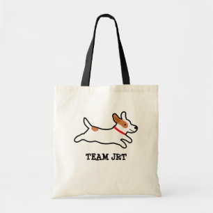 Tote Bag Chien de bande dessinée de Jack Russell Terrier