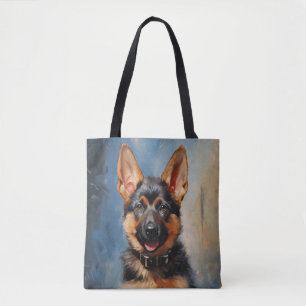 Tote Bag Chien de berger allemand chiot