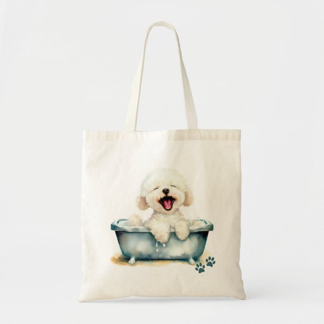 Tote Bag Chien de Bichon Frise (Devant)