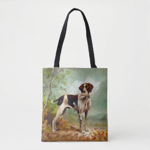 Tote Bag Chien de chasse avec oiseau dans la bouche