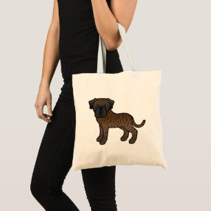 Tote Bag Chien de dessin animé Mastiff anglais ancien bring
