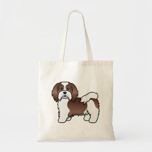 Tote Bag Chien de dessin animé mignon Havanais piebaldo au