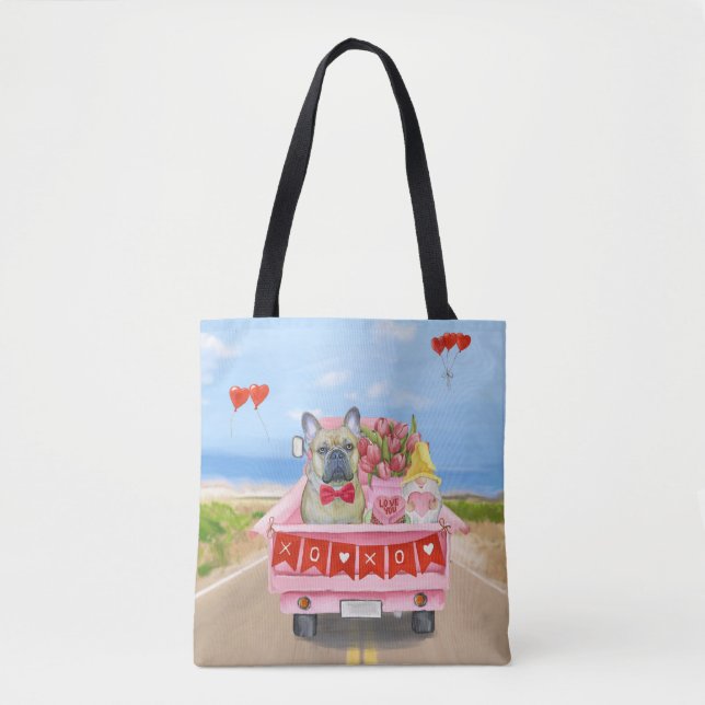 Tote Bag Chien de la Saint-Valentin (Devant)