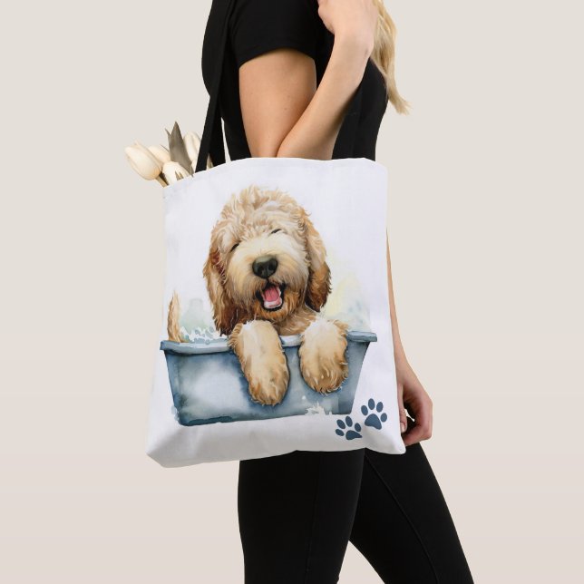 Tote Bag Chien de Labradoodle (De près)