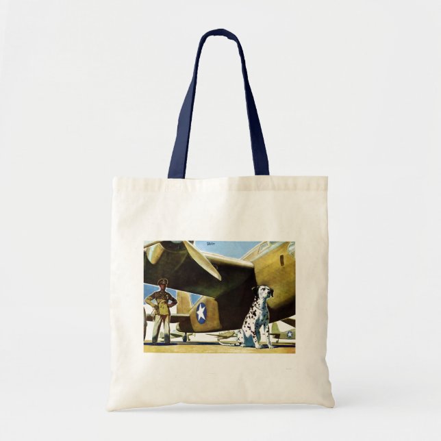 Tote Bag Chien de l'armée (Devant)
