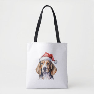 Tote Bag Chien de Noël beagle