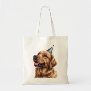 Tote Bag Chien d'or de l'épreuve d'anniversaire
