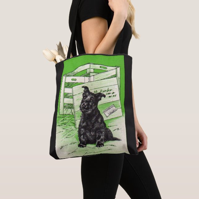 Tote Bag Chien écossais par livraison spéciale (De près)
