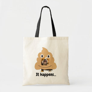Tote Bag Chien en en costume Emoji de la pop