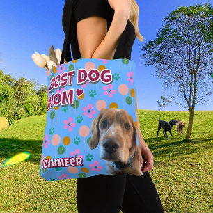 Tote Bag Chien Maman Cadeau Pour Ami, Personnalisé Animal P