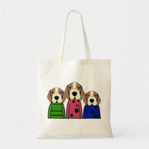 Tote Bag Chien mignon de famille de beagle