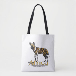 Tote Bag Chien sauvage africain. Afrique sauvage