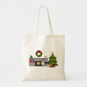 Tote Bag Chien Shetland Sheepdog Blue Merle Dans Une Salle